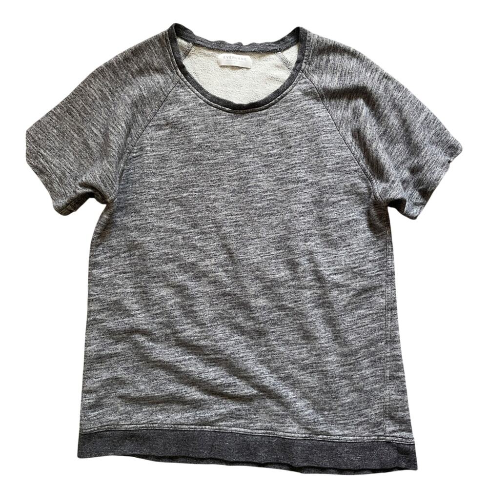 Everlane raglan short sleeve marled gray size large